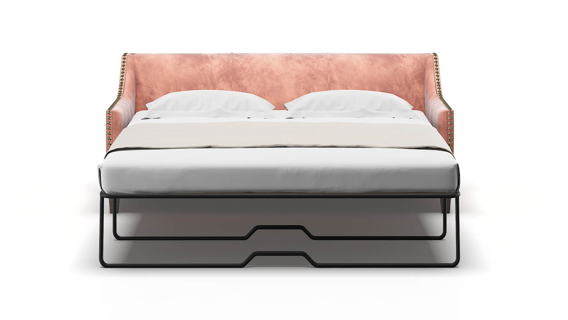 Amsterdam Naples Blush Sofa Sleeper Espresso legs 1