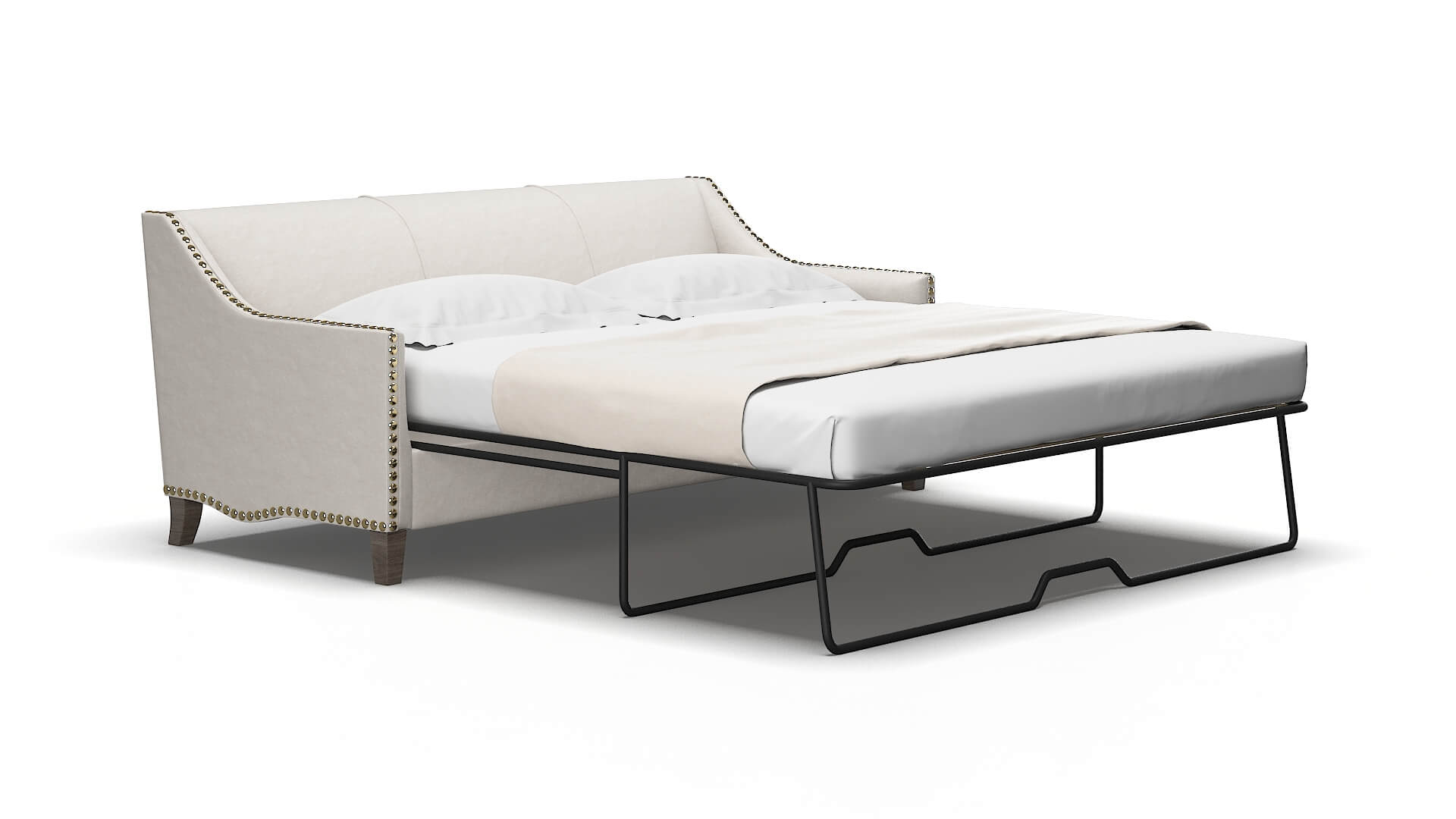 Amsterdam Noble Grey Sofa Sleeper Espresso legs 2