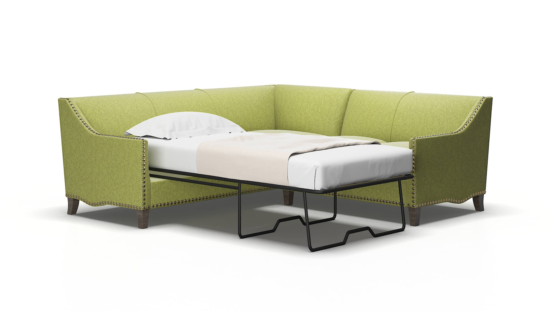 Amsterdam Notion Appletini Sectional Sleeper Espresso Legs 2