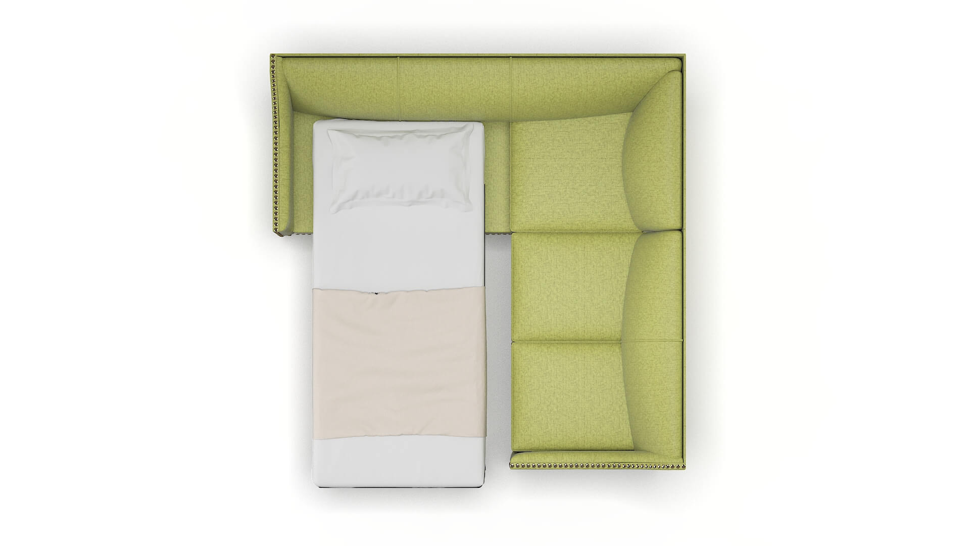 Amsterdam Notion Appletini Sectional Sleeper Espresso legs 3