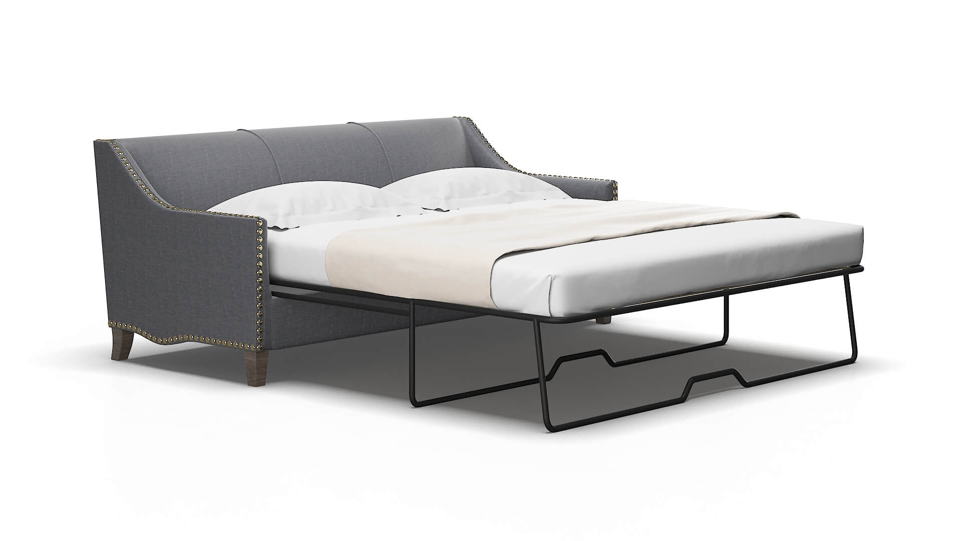 Amsterdam Notion Graphite Sofa Sleeper Espresso legs 2