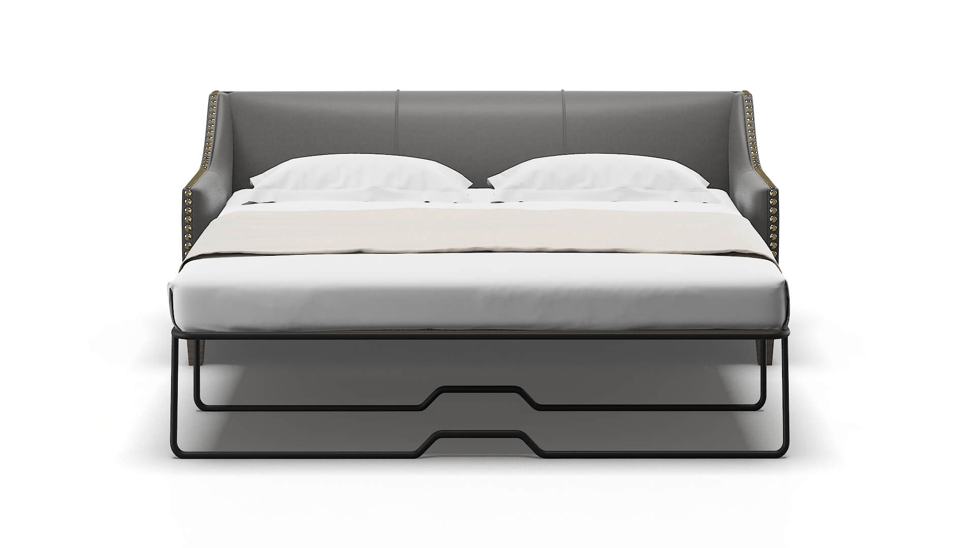 Amsterdam Oakley Charcoal Sofa Sleeper Espresso legs 1