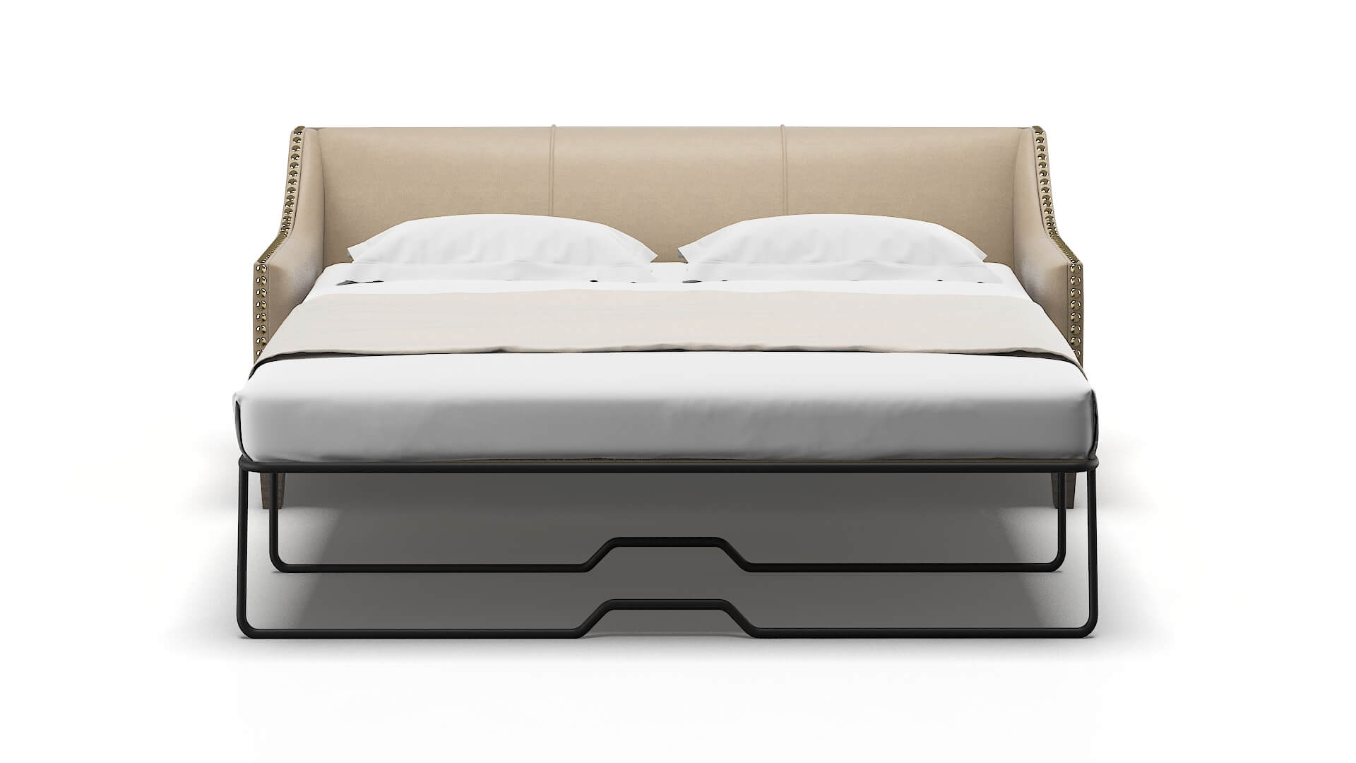 Amsterdam Oakley Taupe Sofa Sleeper Espresso legs 1