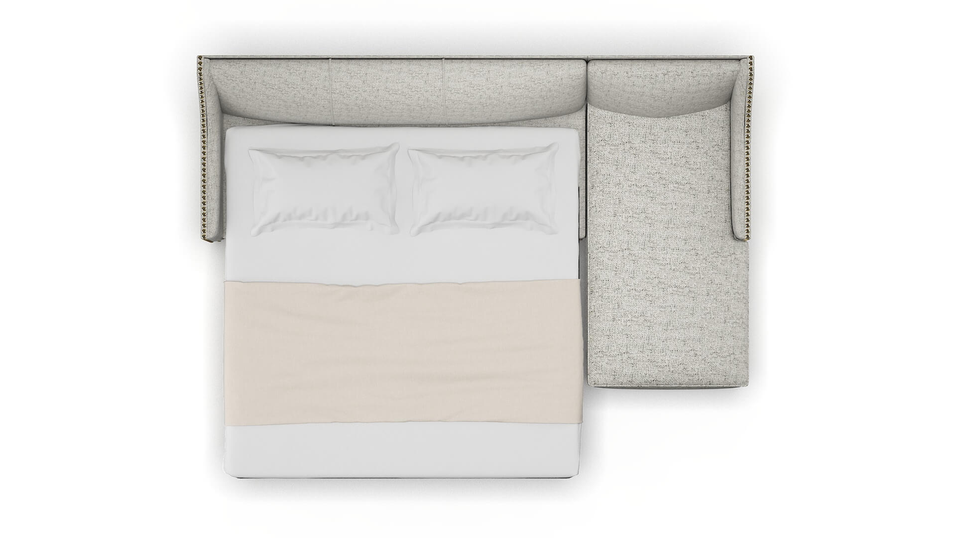 Amsterdam Oceanside Granite Panel Sleeper Espresso legs 3