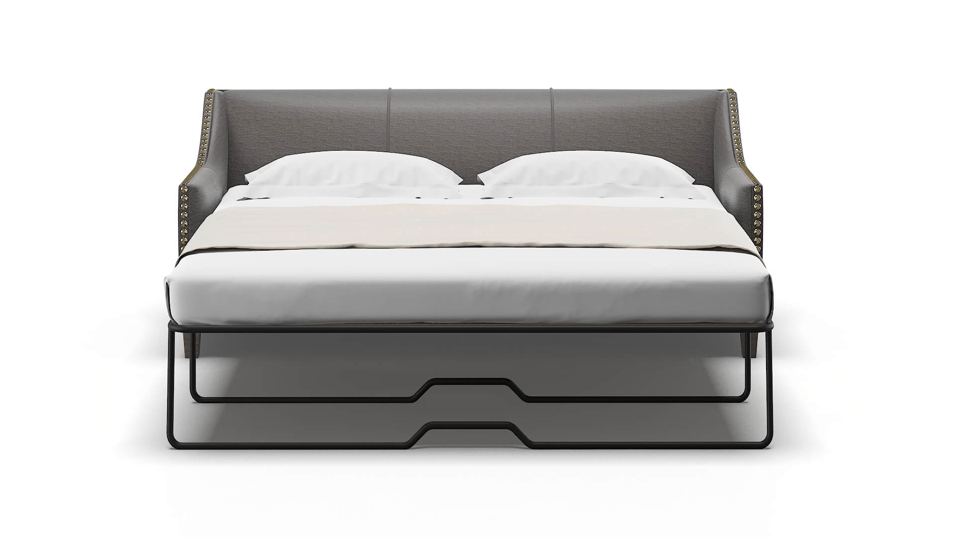 Amsterdam Oscar Charcoal Sofa Sleeper Espresso legs 1