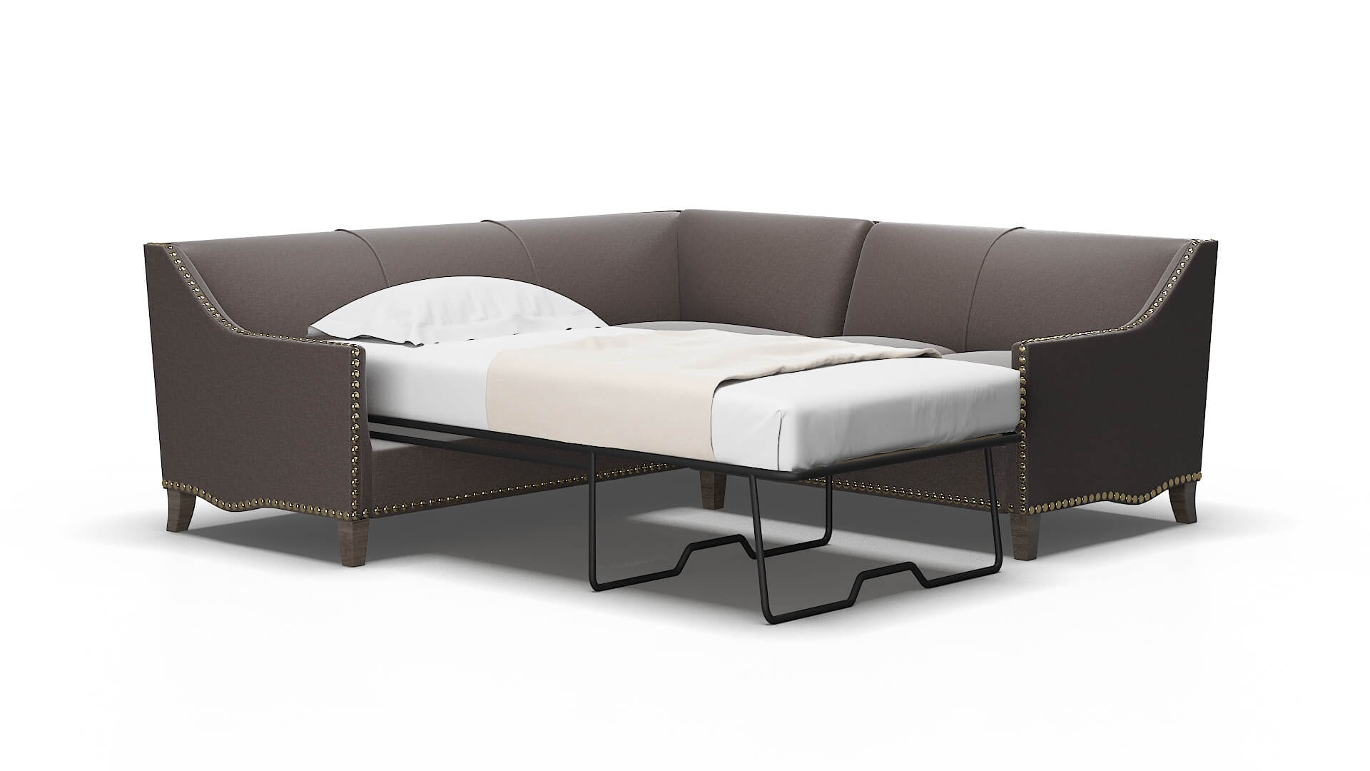 Amsterdam Oscar chocolate Sectional sleeper Espresso Legs  2