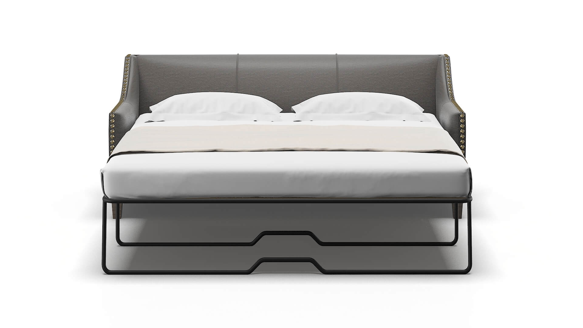 Amsterdam Oscar Grey Sofa Sleeper Espresso legs 1