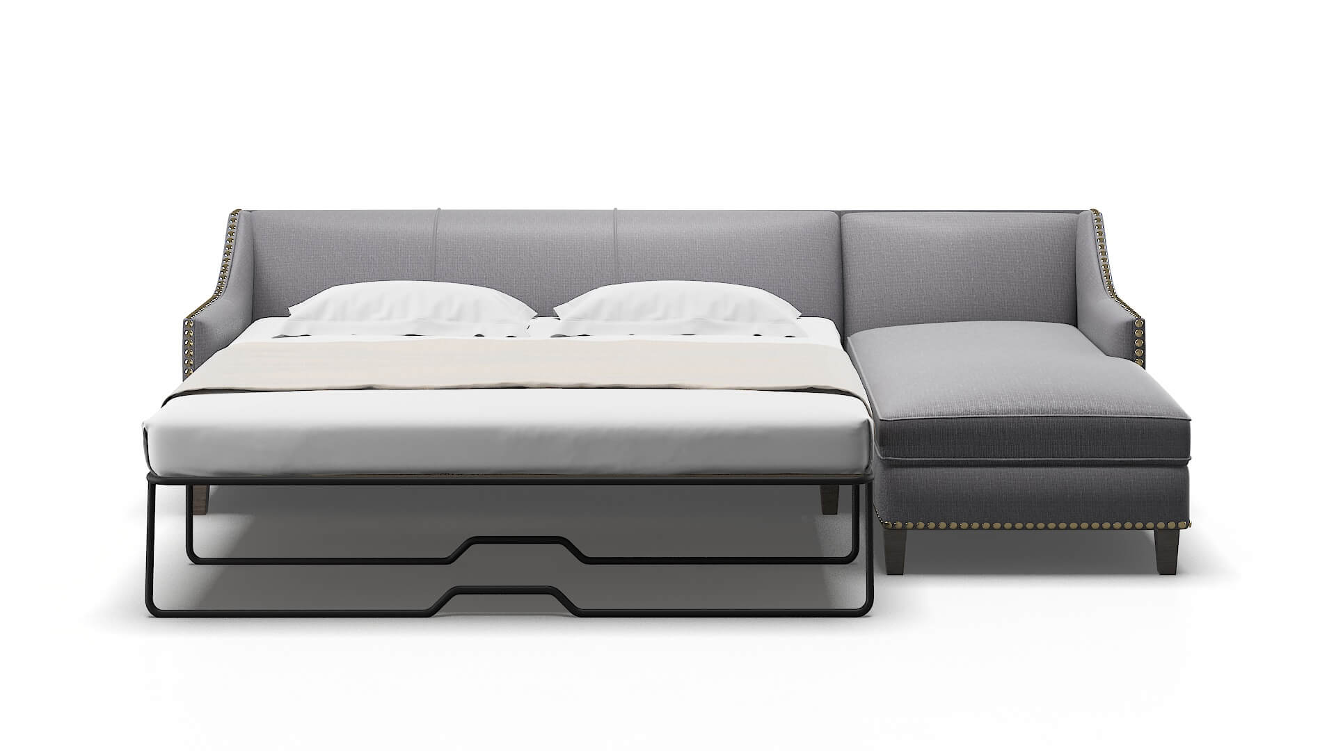 Amsterdam Parker Ash Panel Sleeper Espresso legs 1