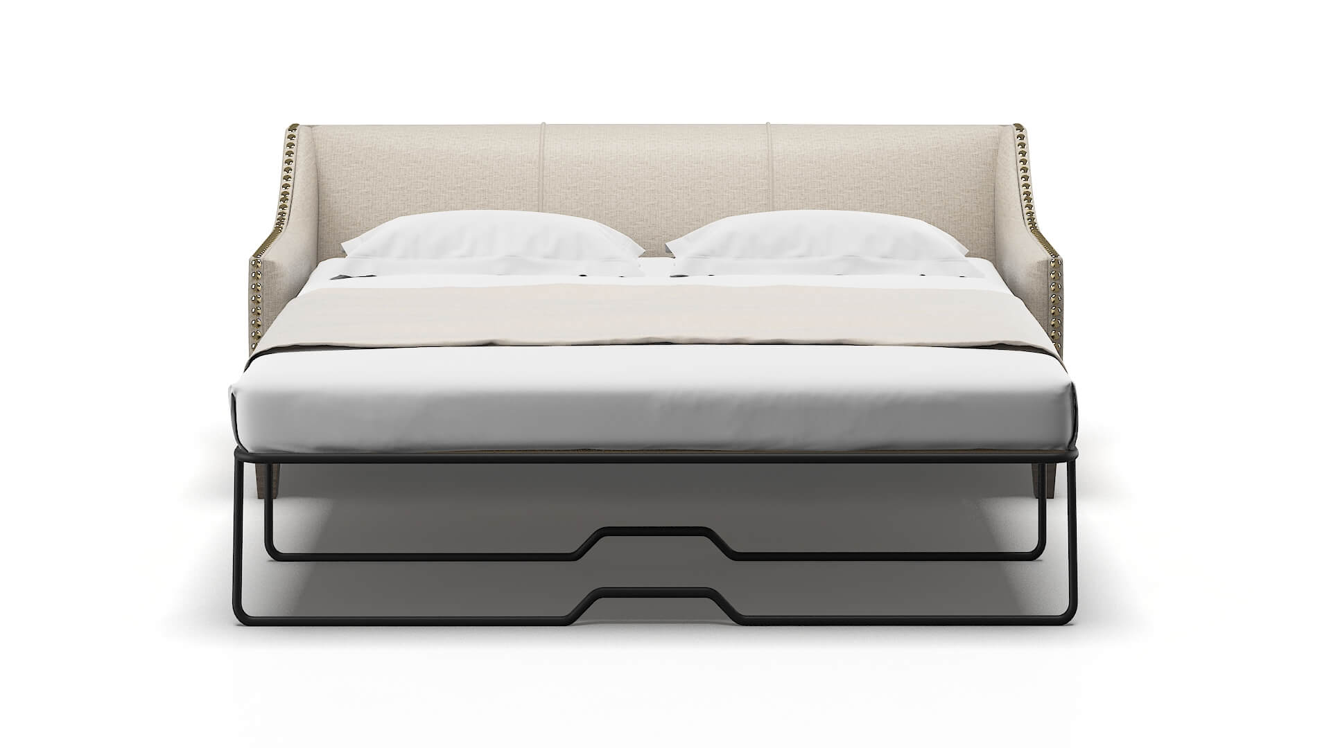 Amsterdam Parker Wheat Sofa Sleeper Espresso legs 1