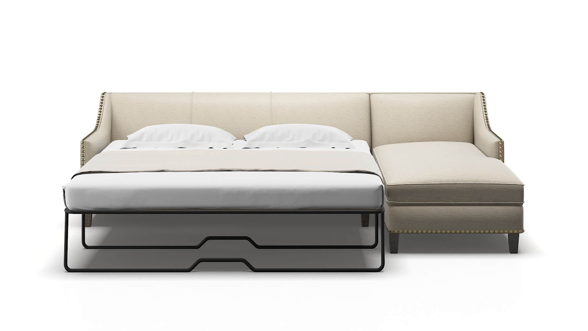 Amsterdam Prime Dusk Panel Sleeper Espresso legs 1