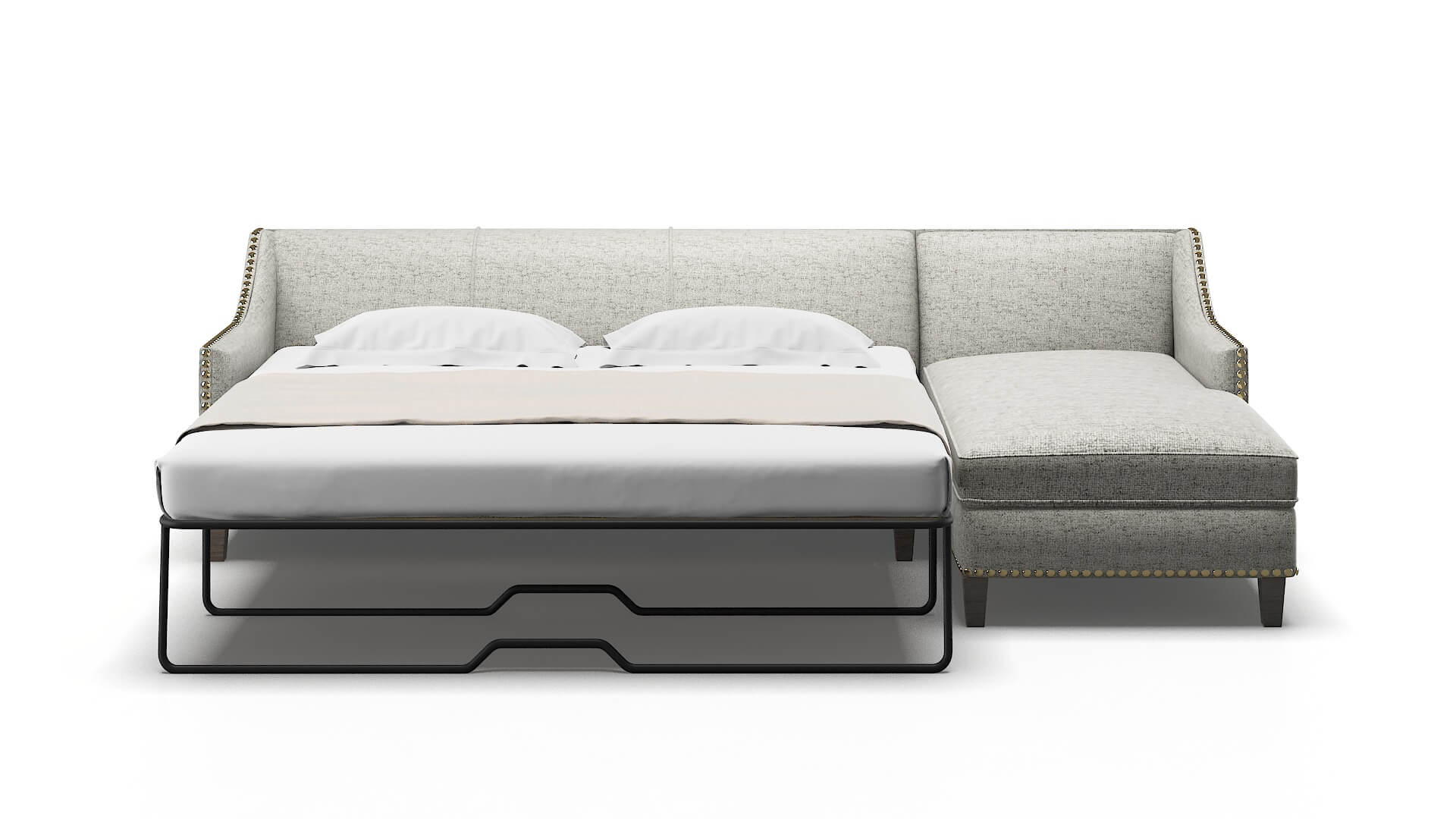 Amsterdam Prime Gravel Panel Sleeper Espresso legs 1