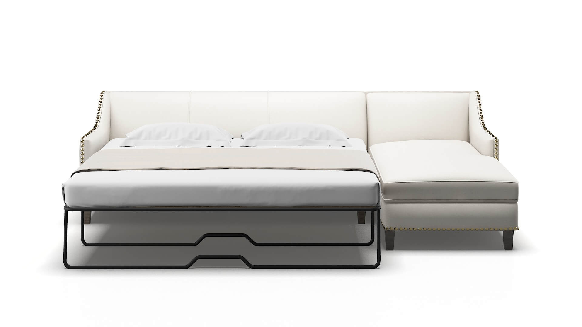 Amsterdam Redondo Pearl Panel Sleeper Espresso legs 1