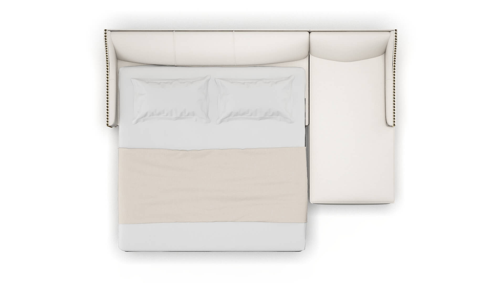 Amsterdam Redondo Pearl Panel Sleeper Espresso legs 3