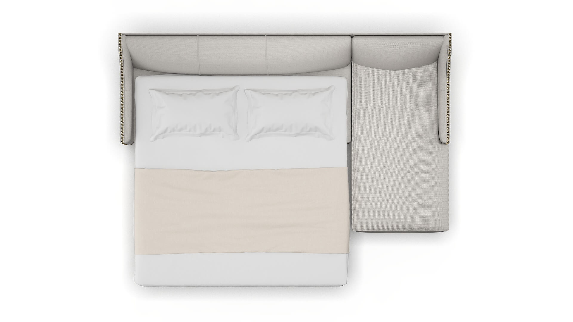 Amsterdam Redondo Stone Panel Sleeper Espresso legs 3