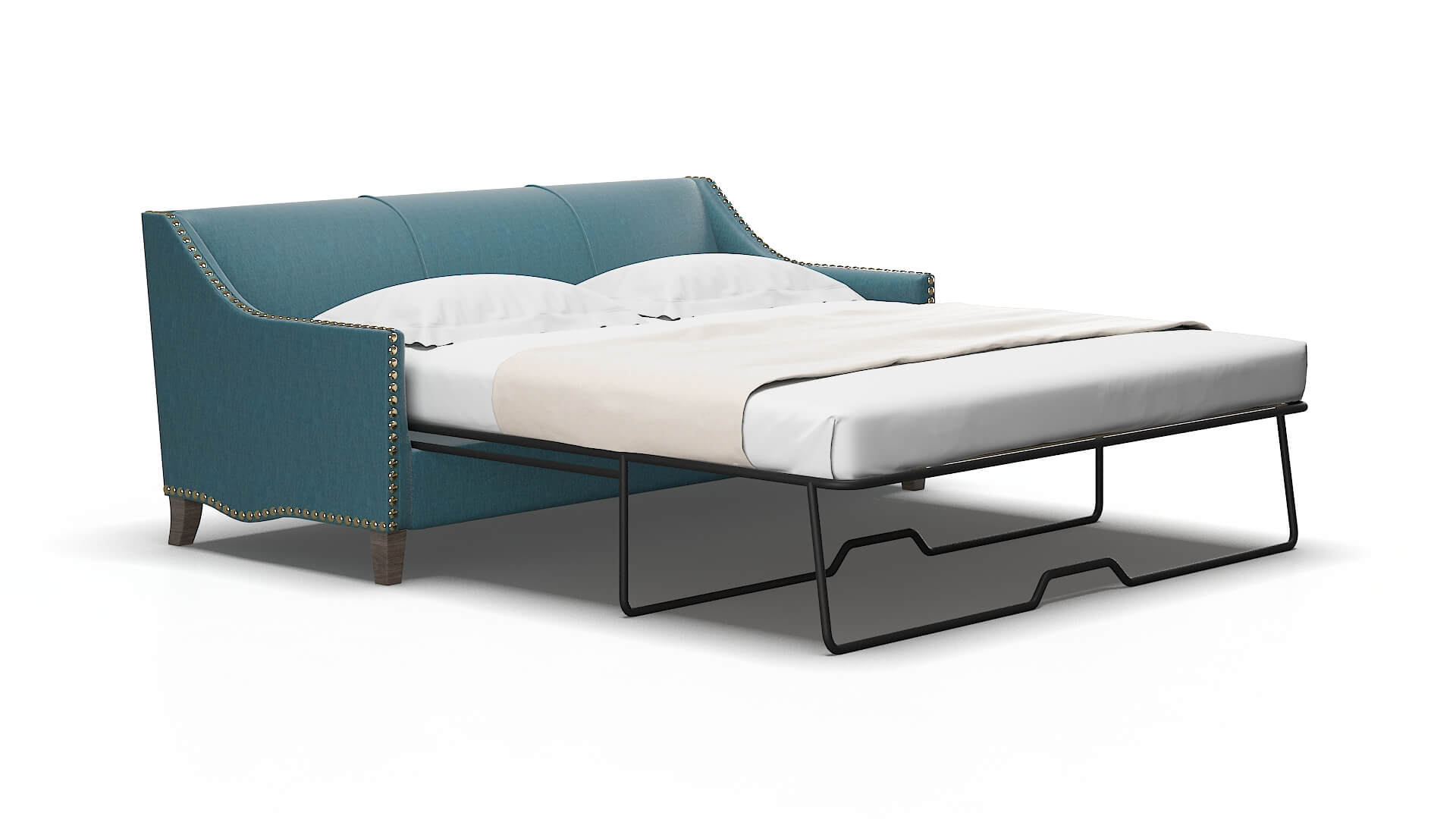 Amsterdam Royale electric_blue Sofa sleeper Espresso Legs  2