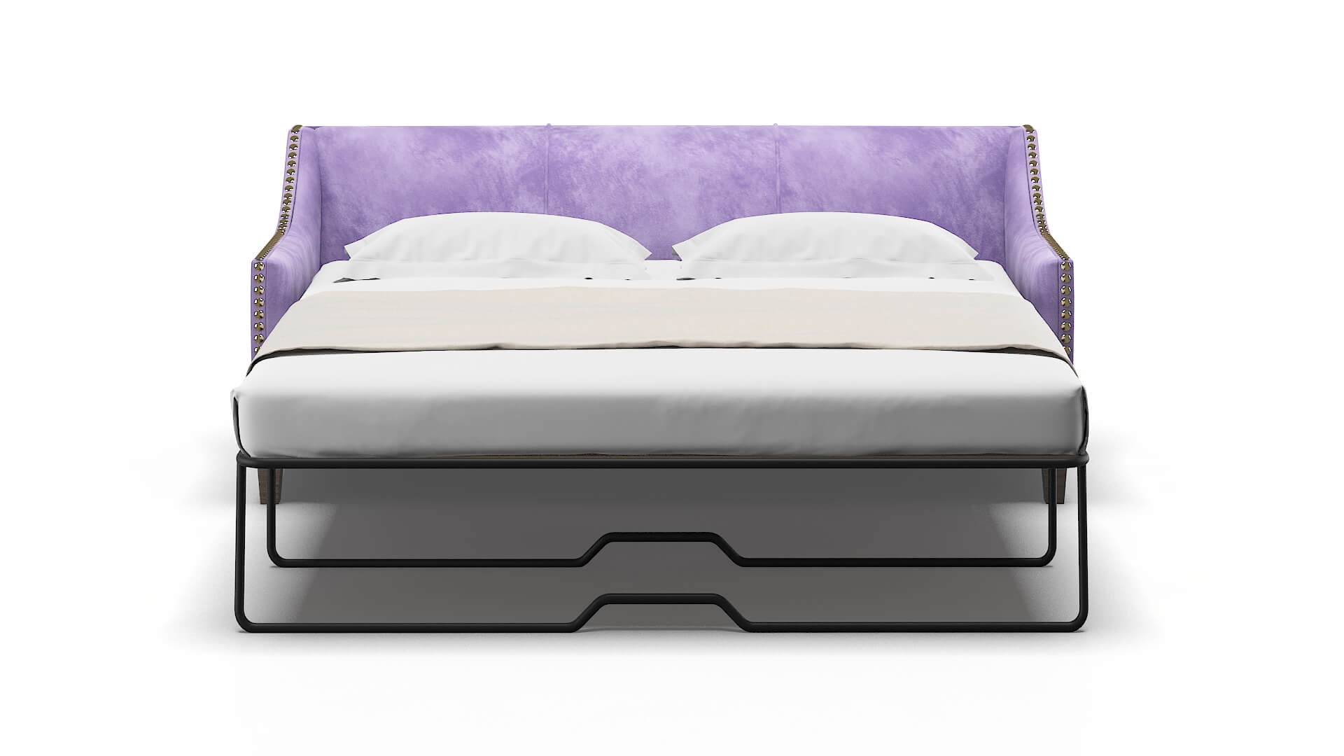 Amsterdam Royale Lavender Sofa Sleeper Espresso legs 1