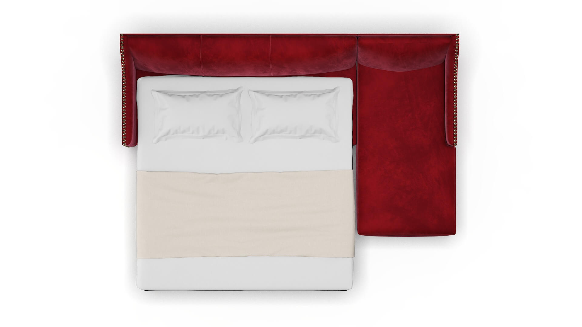 Amsterdam Royale Ruby Panel Sleeper Espresso legs 3