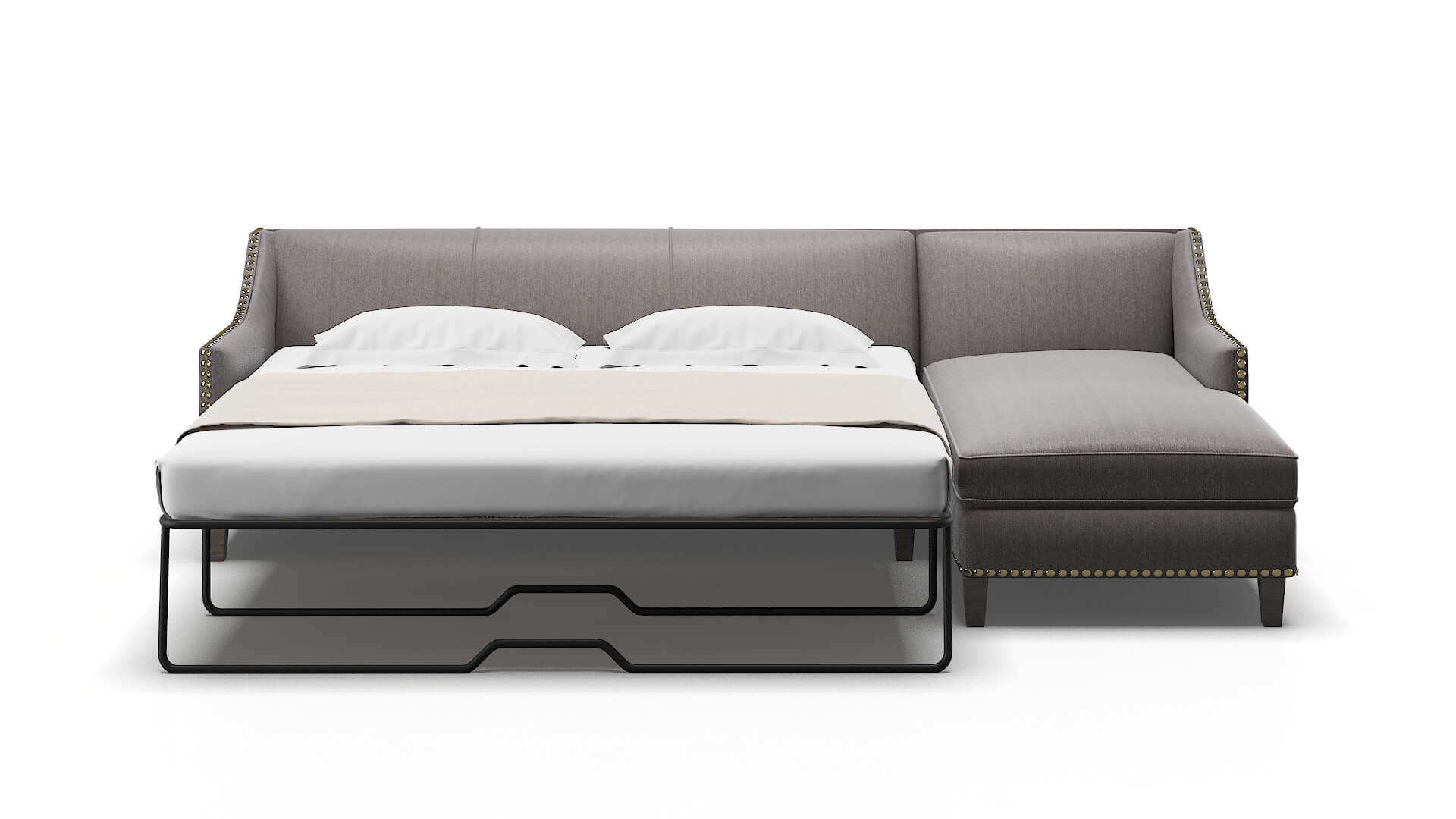 Amsterdam Sasha Granite Panel Sleeper Espresso legs 1