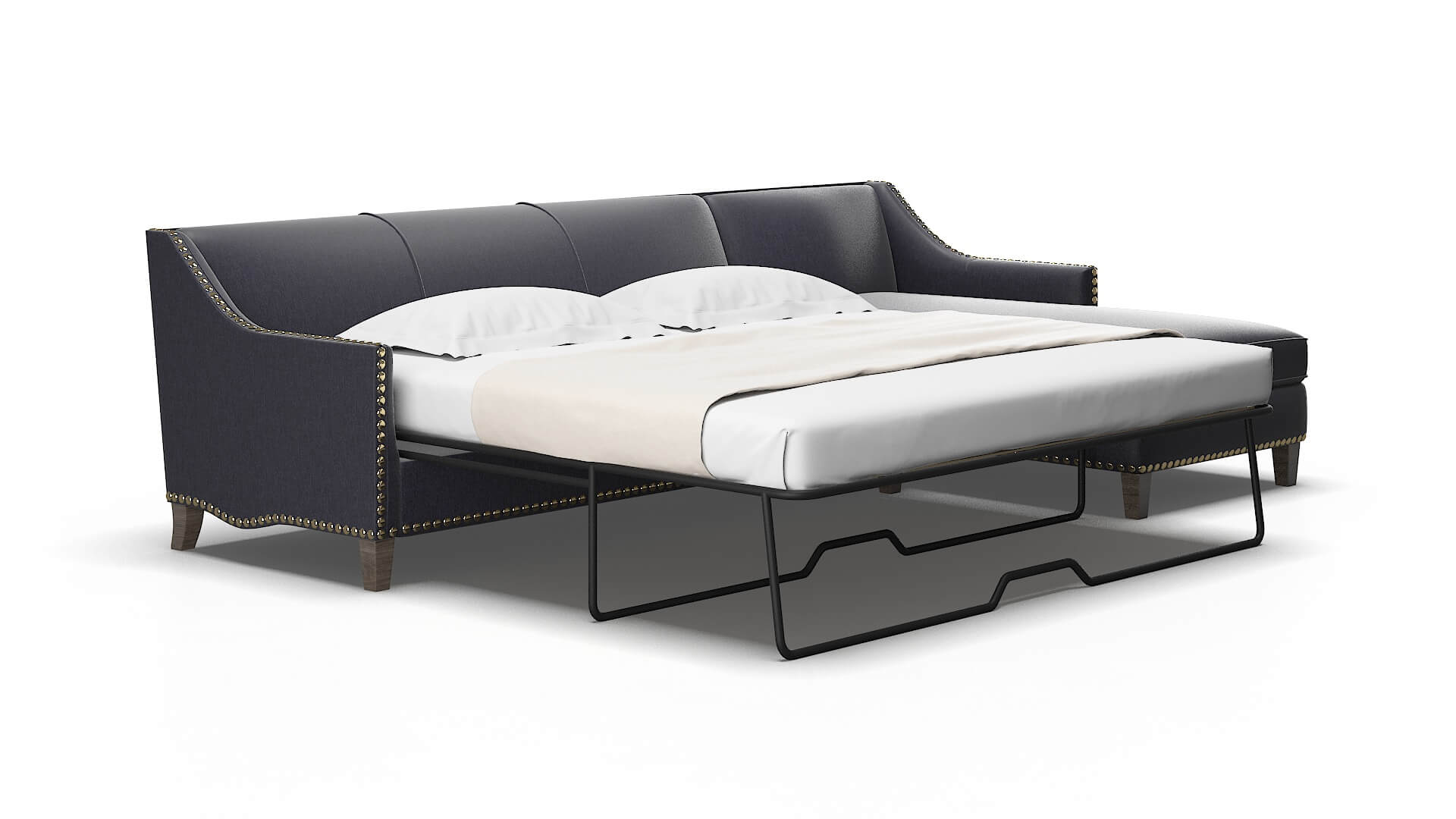 Amsterdam Sasha navy Panel sleeper Espresso Legs  2