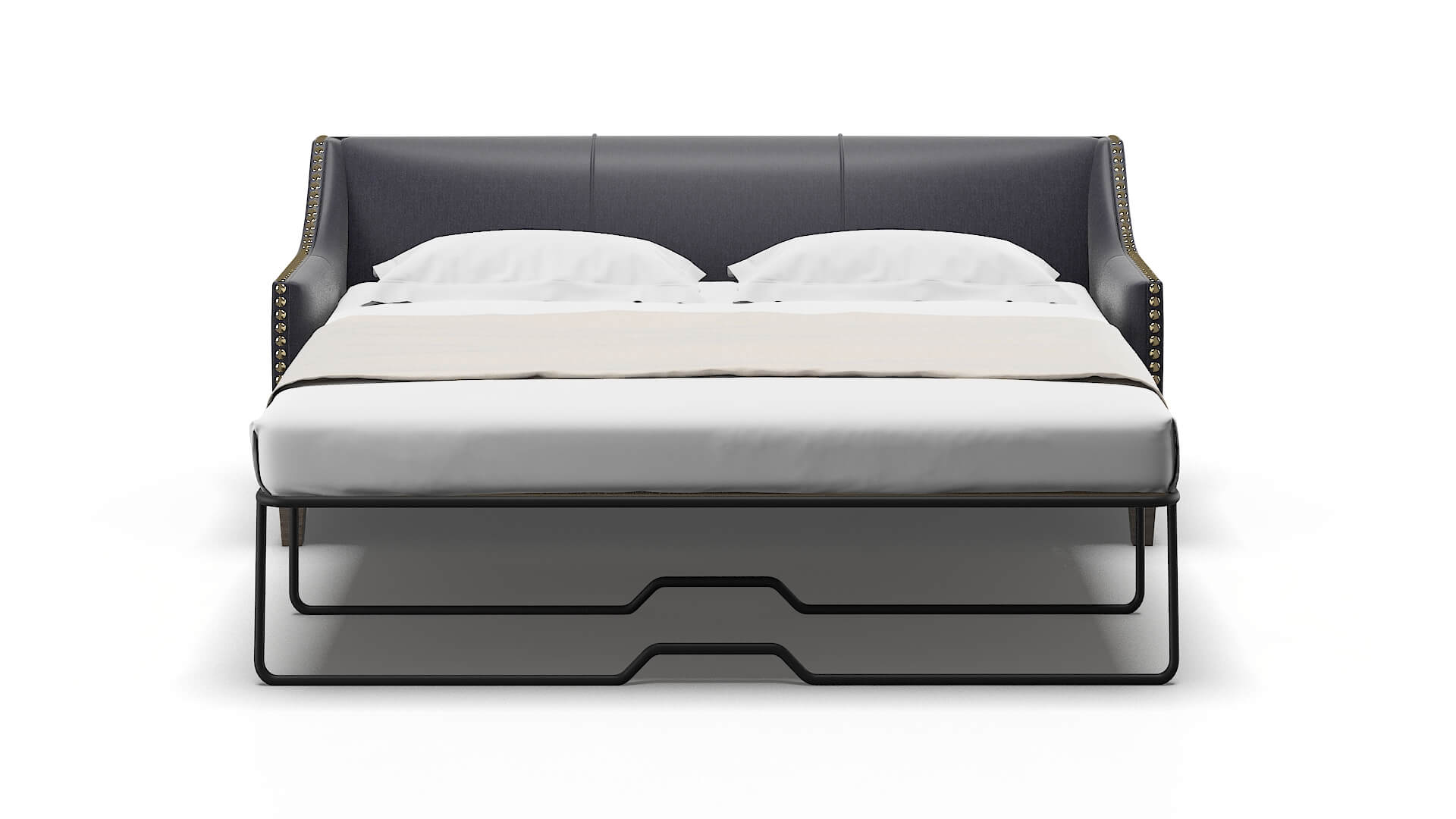 Amsterdam Sasha Navy Sofa Sleeper Espresso legs 1