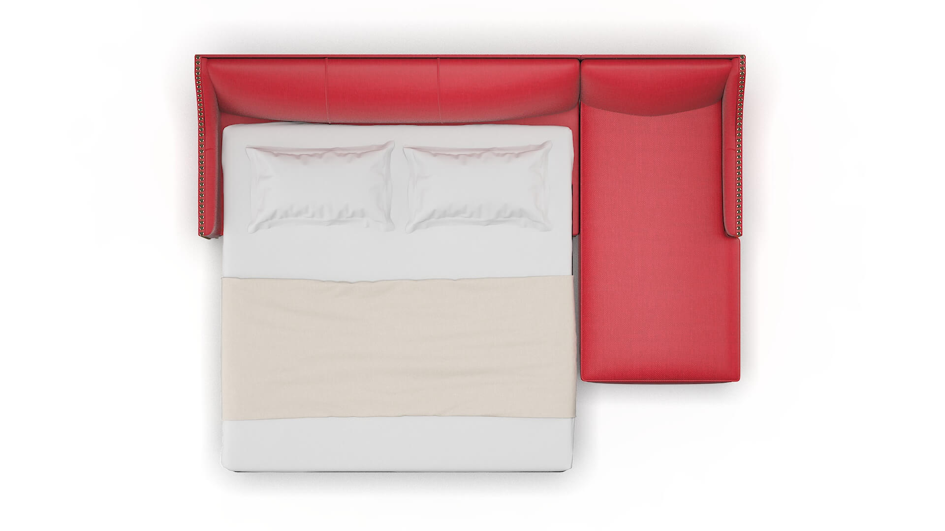 Amsterdam Sorrento Berry Panel Sleeper Espresso legs 3