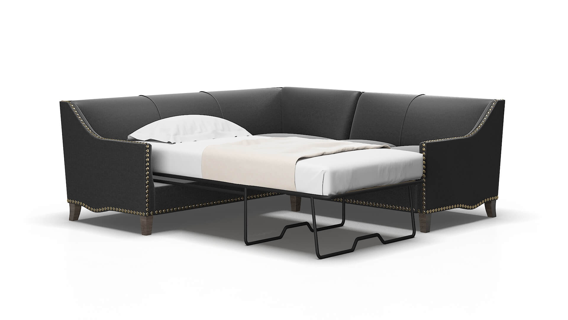 Amsterdam Sosoftness 54 Sectional sleeper Espresso Legs  2
