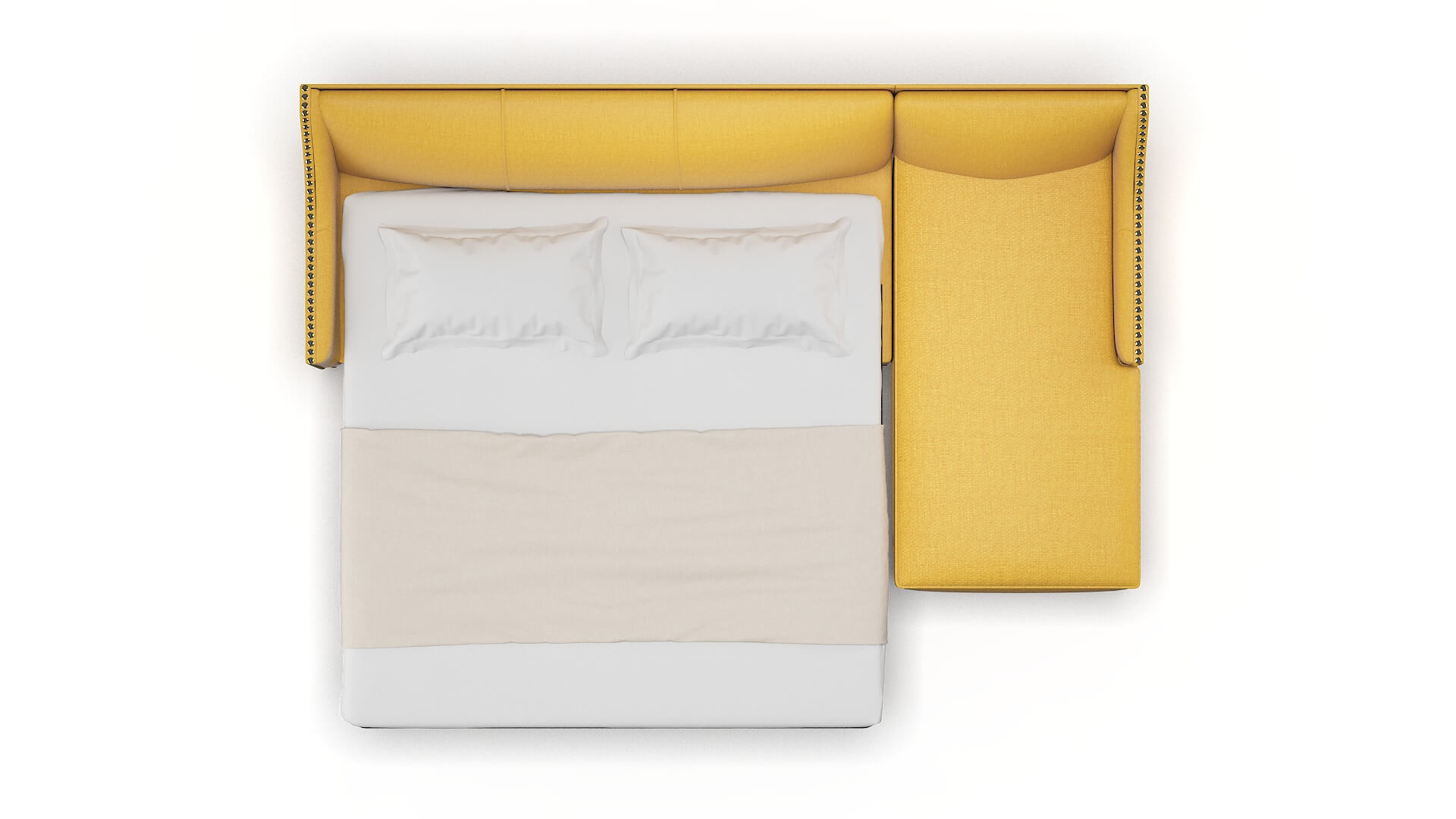 Amsterdam Tess Turmeric Panel Sleeper Espresso legs 3