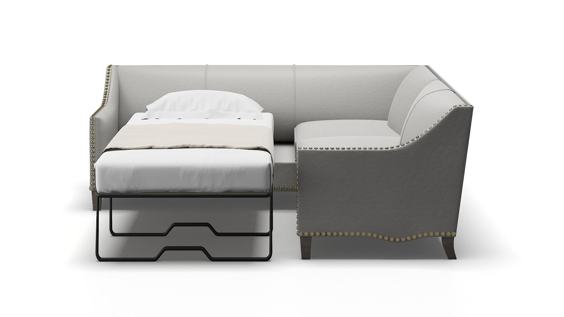 Amsterdam Urban_d Pepper Sectional Sleeper Espresso legs 1