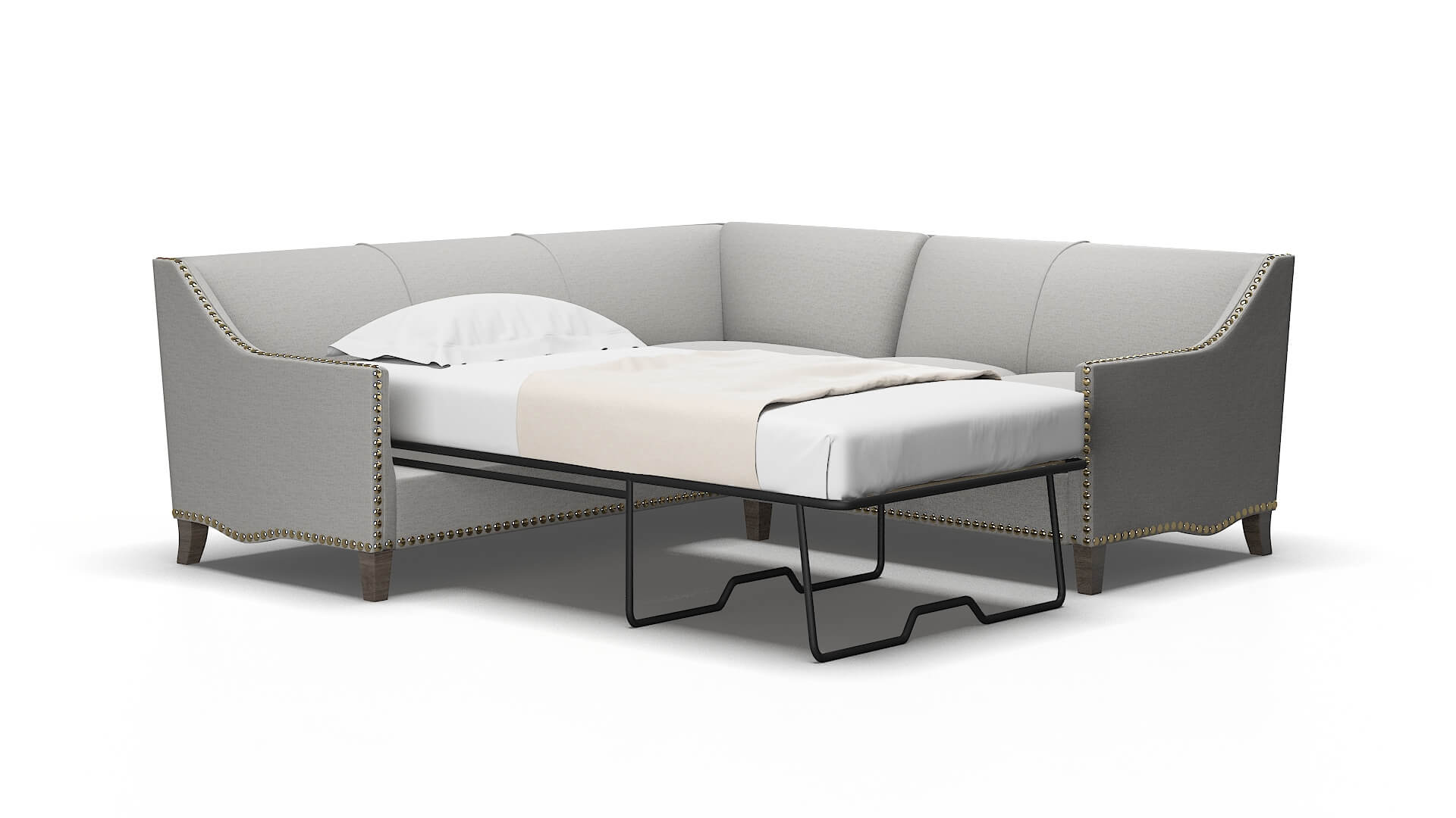 Amsterdam Urban_d Pepper Sectional Sleeper Espresso legs 2