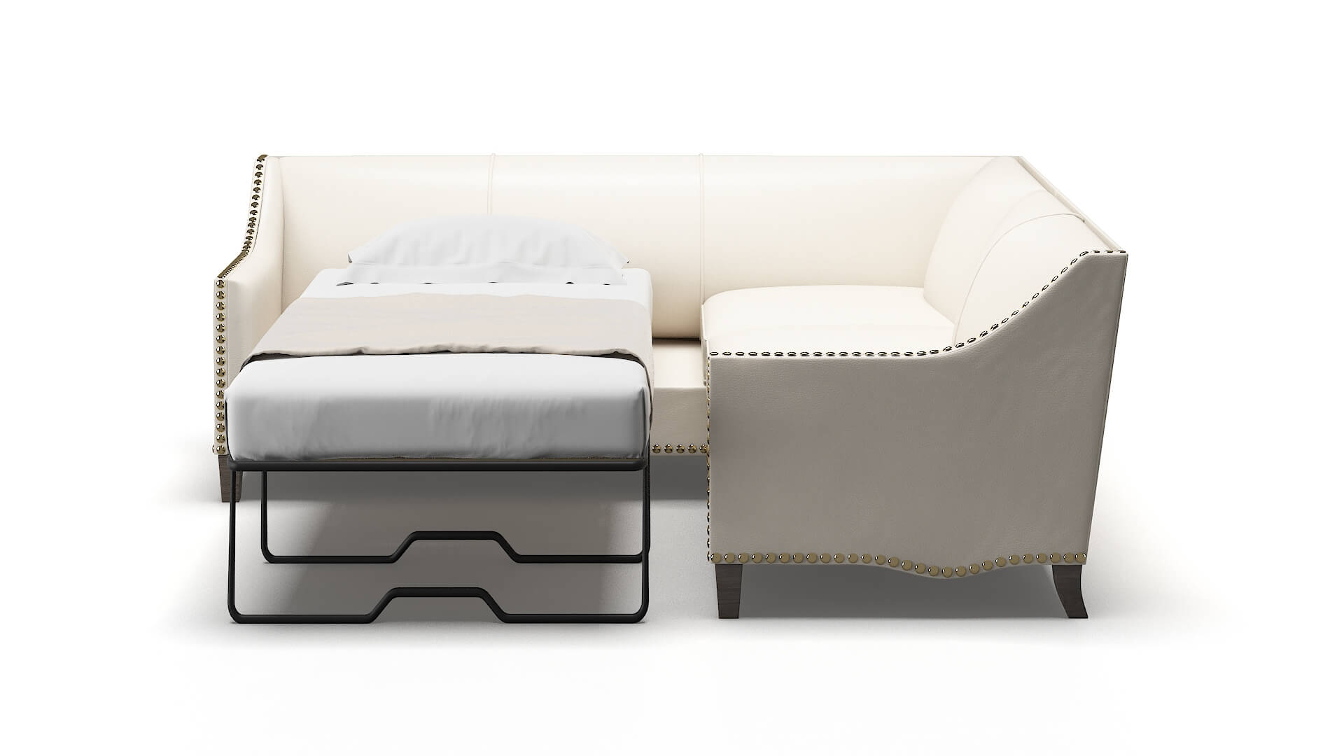 Amsterdam Urban_d Snow Sectional Sleeper Espresso legs 1