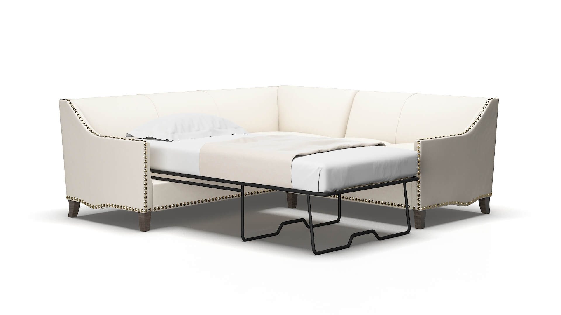 Amsterdam Urban_d Snow Sectional Sleeper Espresso legs 2