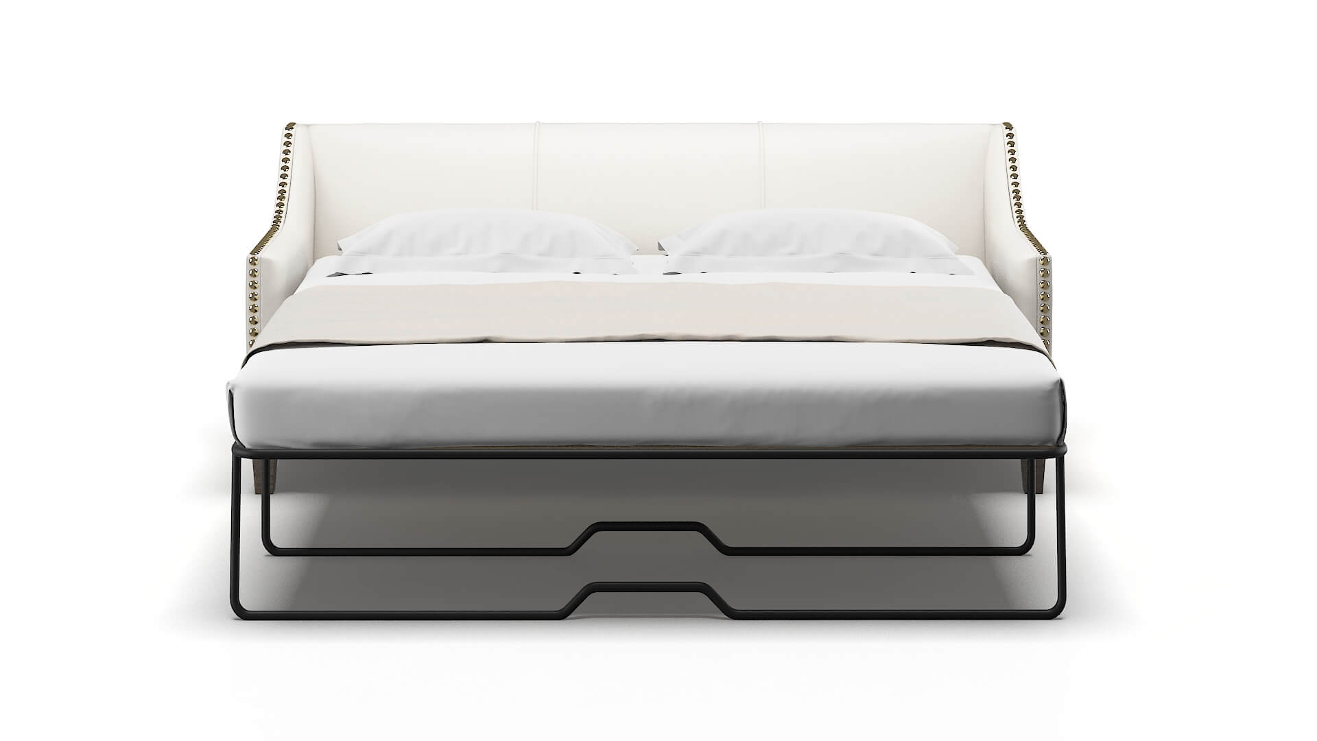 Amsterdam Venice Eggshell Sofa Sleeper Espresso legs 1