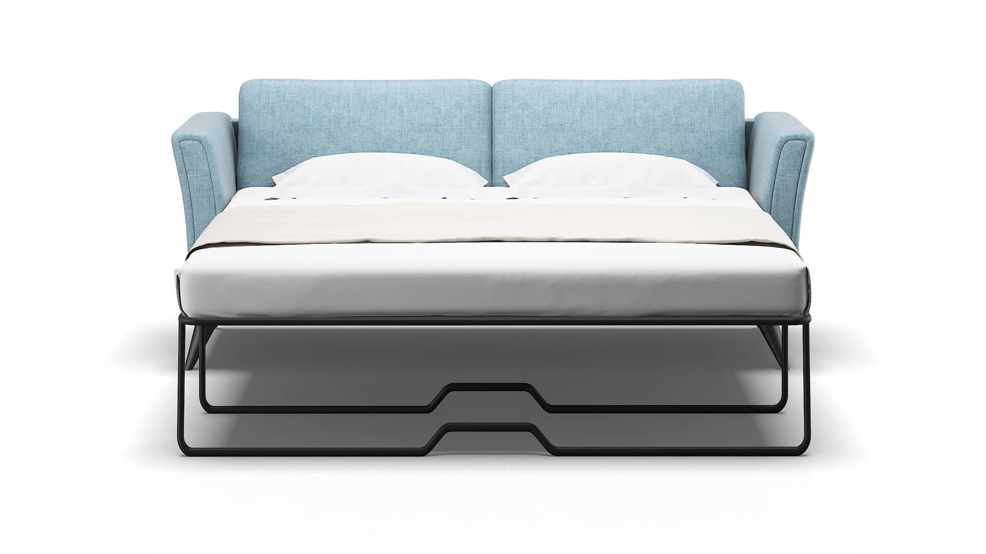 Antalya Atlas Turquoise Sofa Sleeper Espresso legs 1