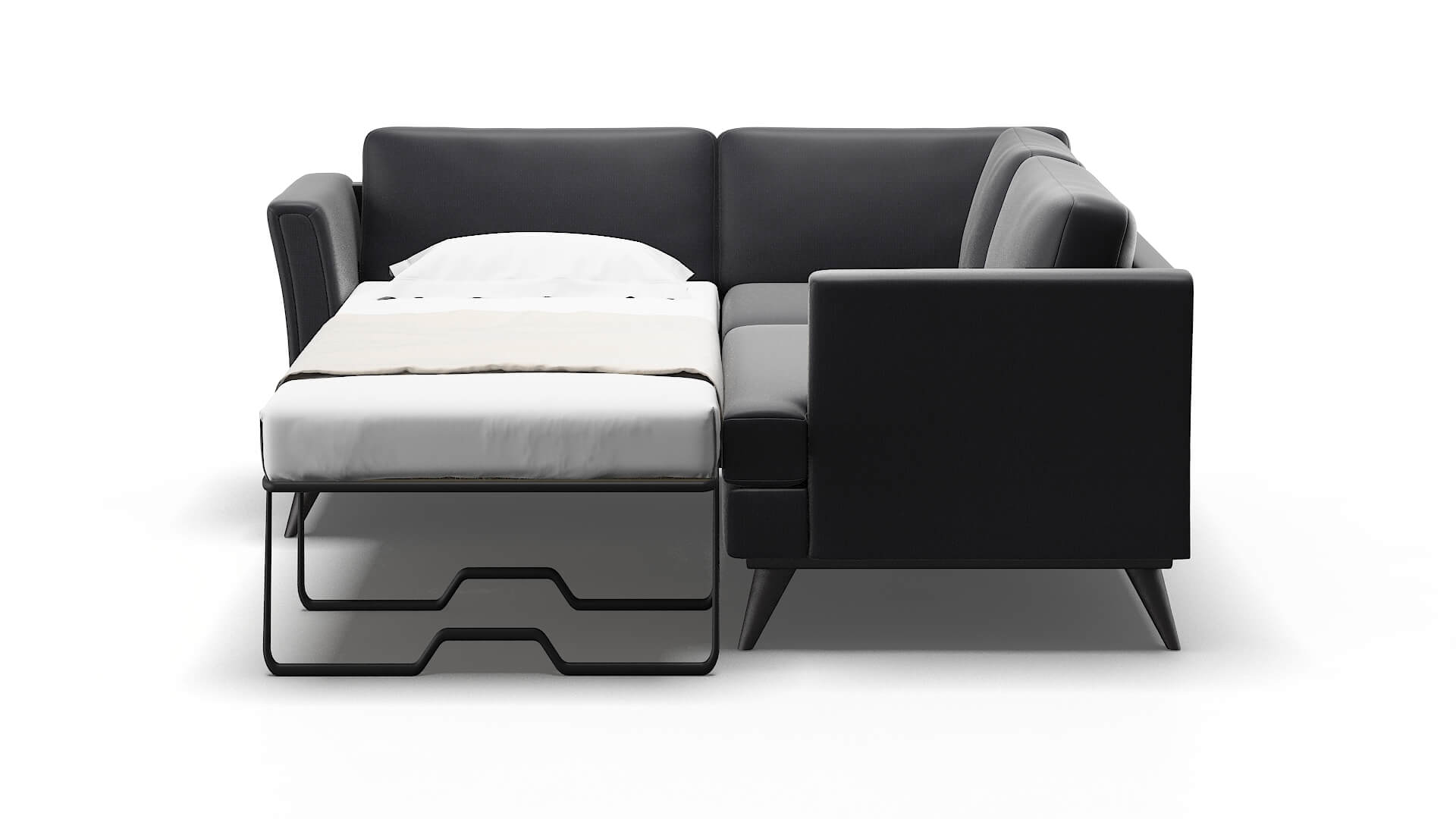 Antalya Atlas_plz Navy Sectional Sleeper Espresso legs 1