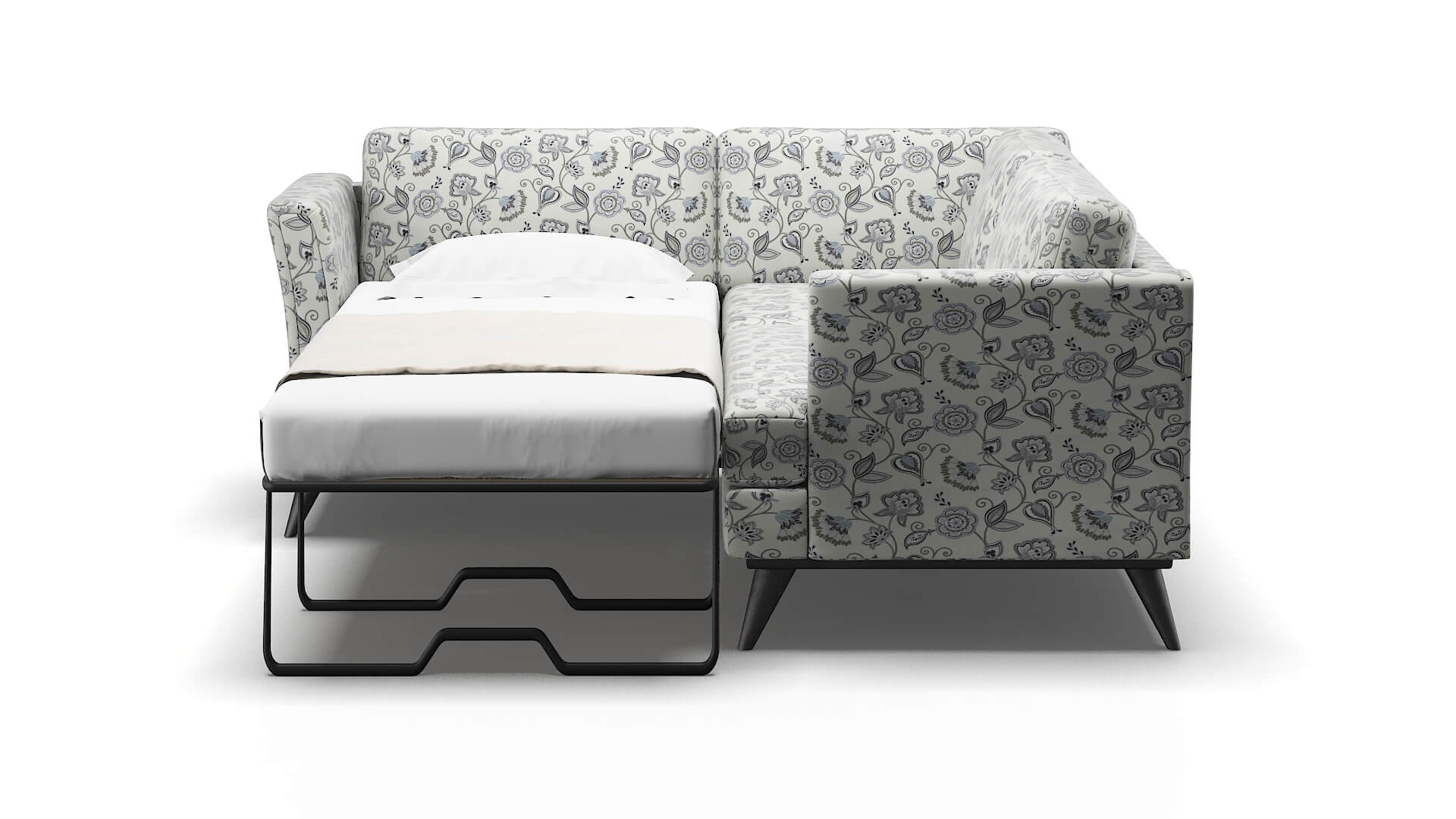 Antalya Avignon Sky Sectional Sleeper Espresso legs 1