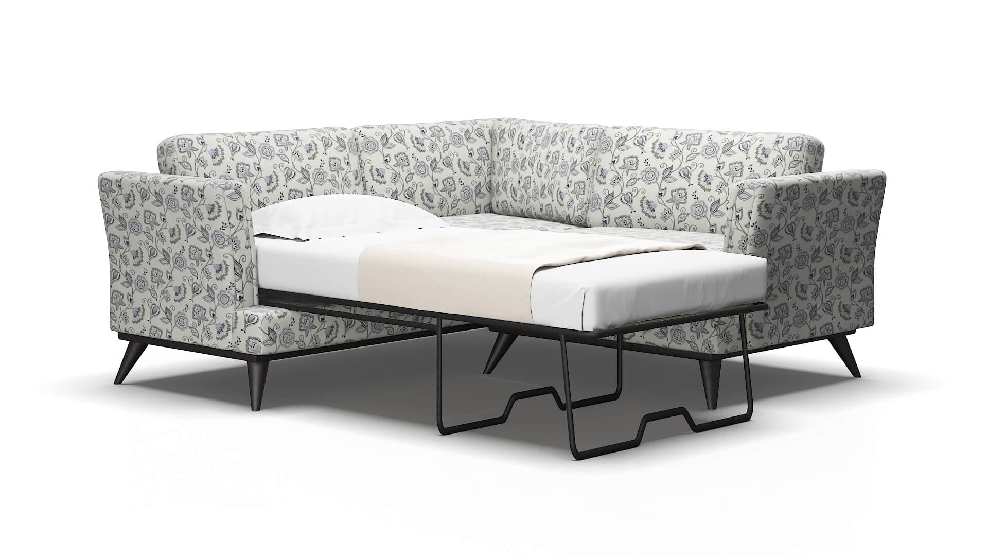 Antalya Avignon Sky Sectional Sleeper Espresso legs 2