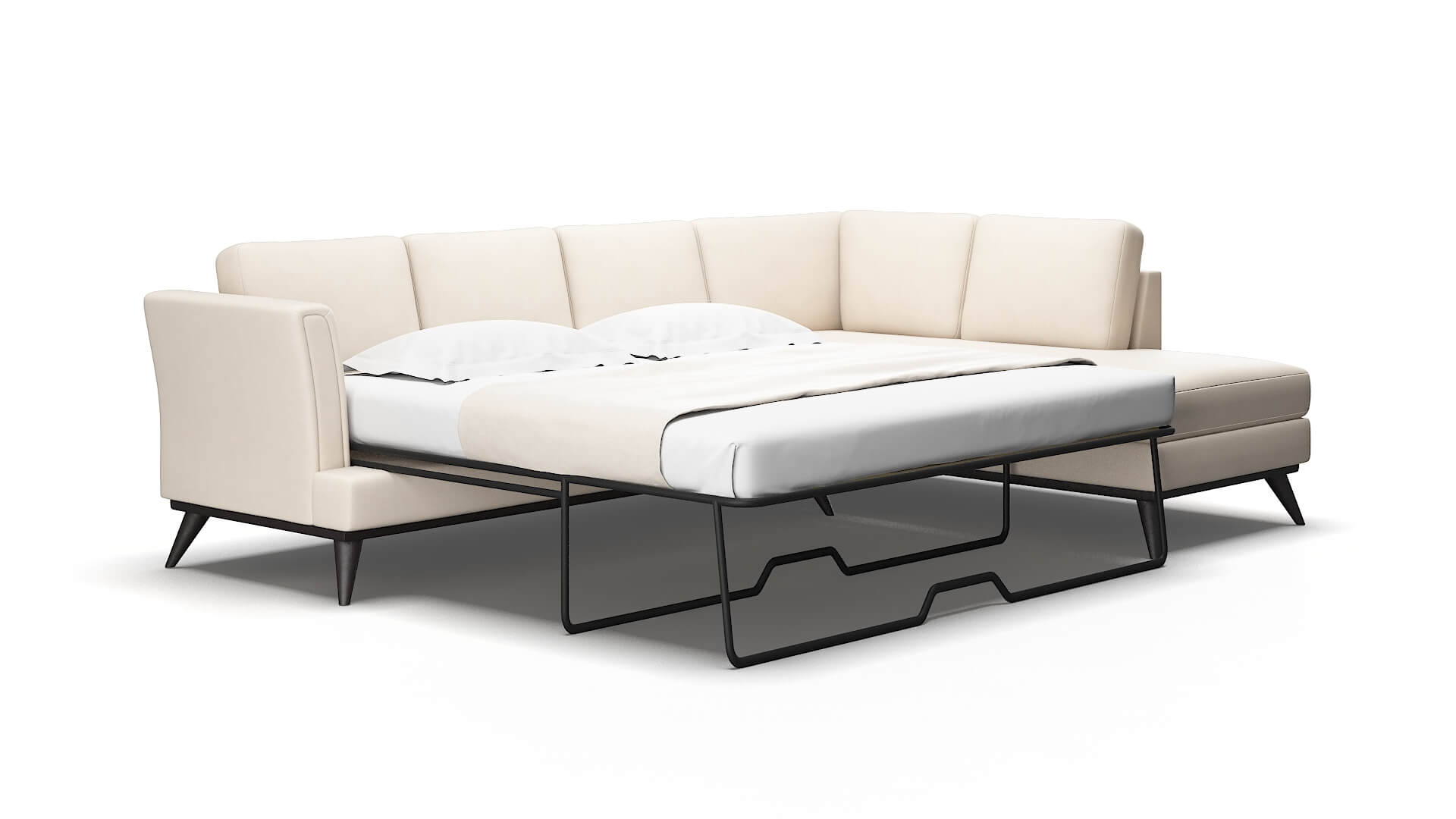 Antalya Bella buckwheat Panel sleeper Espresso Legs  2