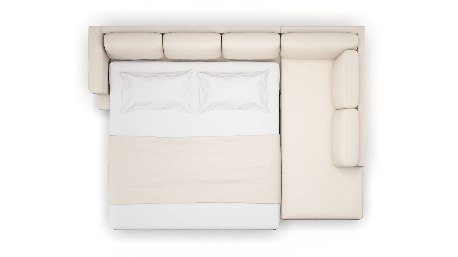 Antalya Bella Buckwheat Panel Sleeper Espresso legs 3