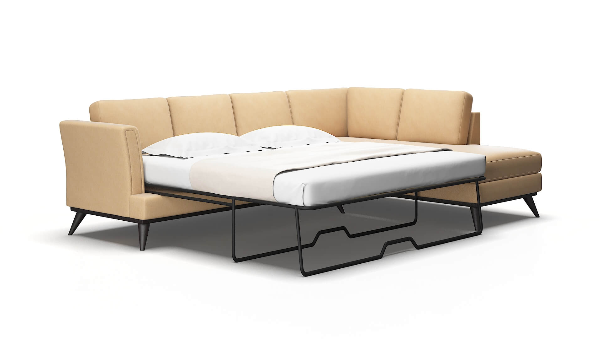 Antalya Bella Coffee Panel Sleeper Espresso Legs 2