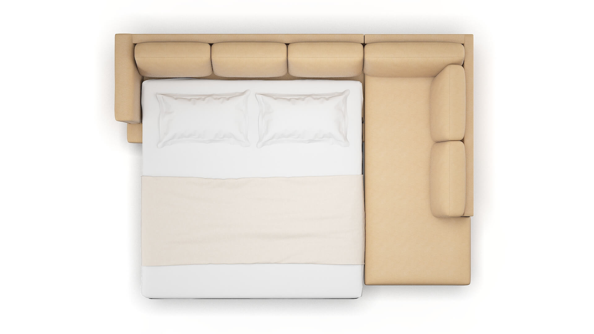 Antalya Bella Coffee Panel Sleeper Espresso legs 3