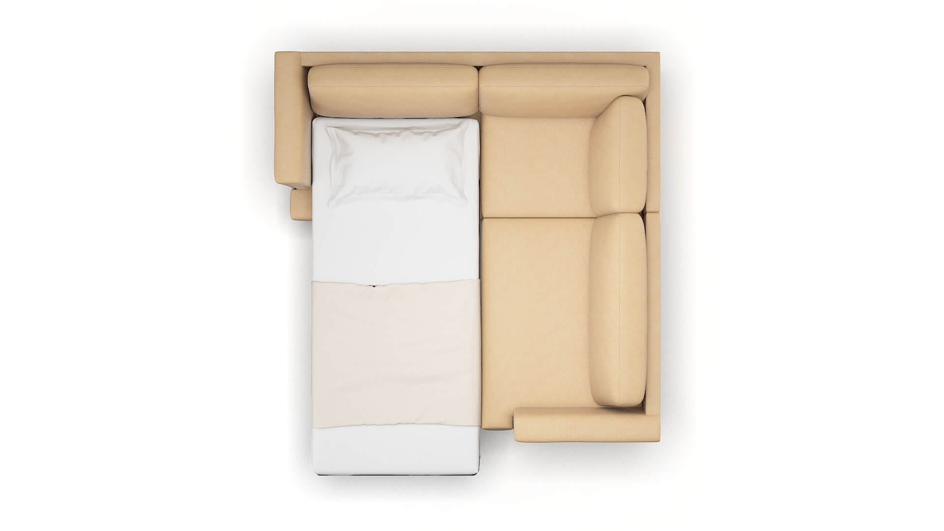 Antalya Bella Coffee Sectional Sleeper Espresso legs 3