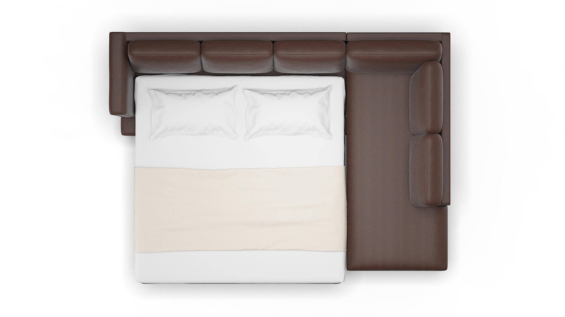 Antalya Bella Espresso Panel Sleeper Espresso legs 3