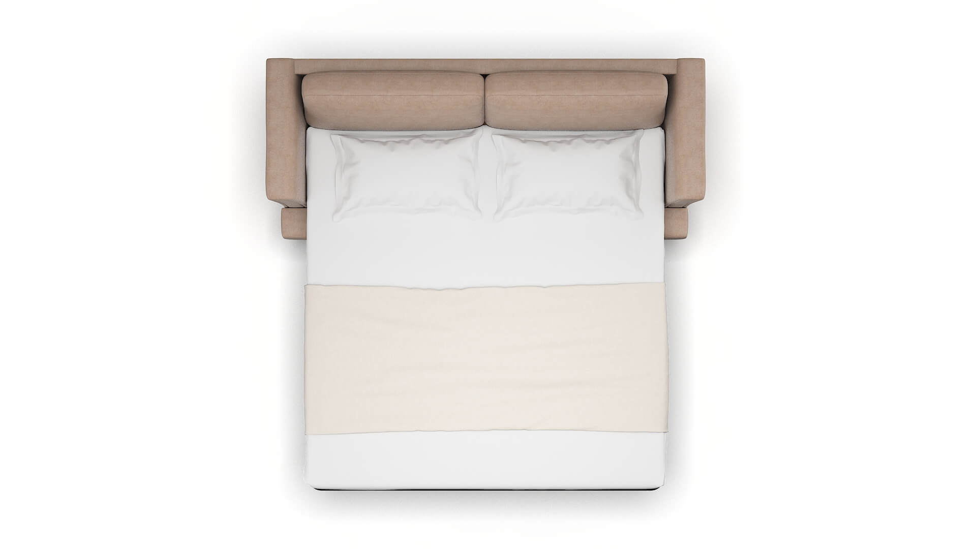 Antalya Bella Pewter Sofa Sleeper Espresso legs 3