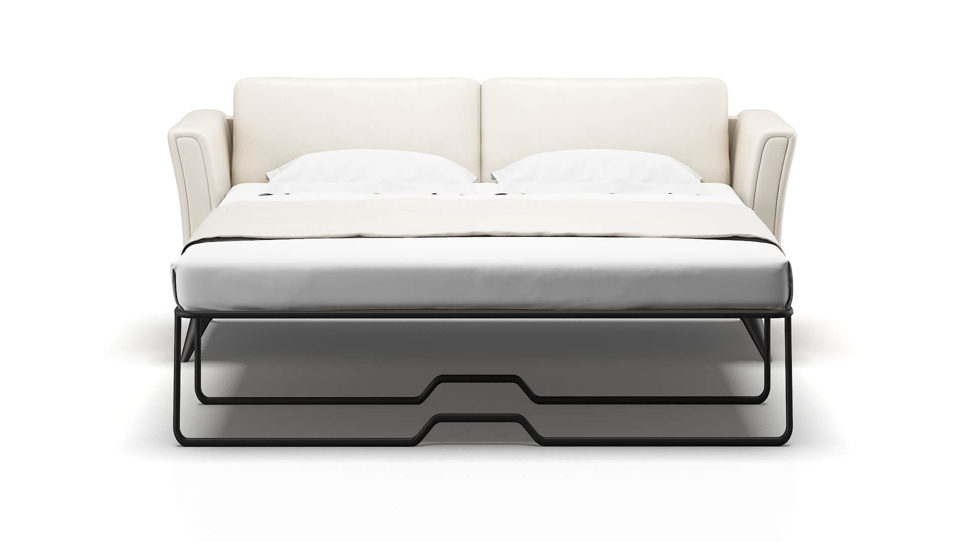 Antalya Blanche Milky Sofa Sleeper Espresso legs 1