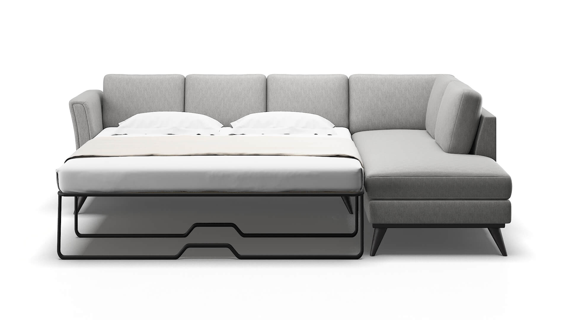 Antalya Bungalow Graphite Panel Sleeper Espresso legs 1