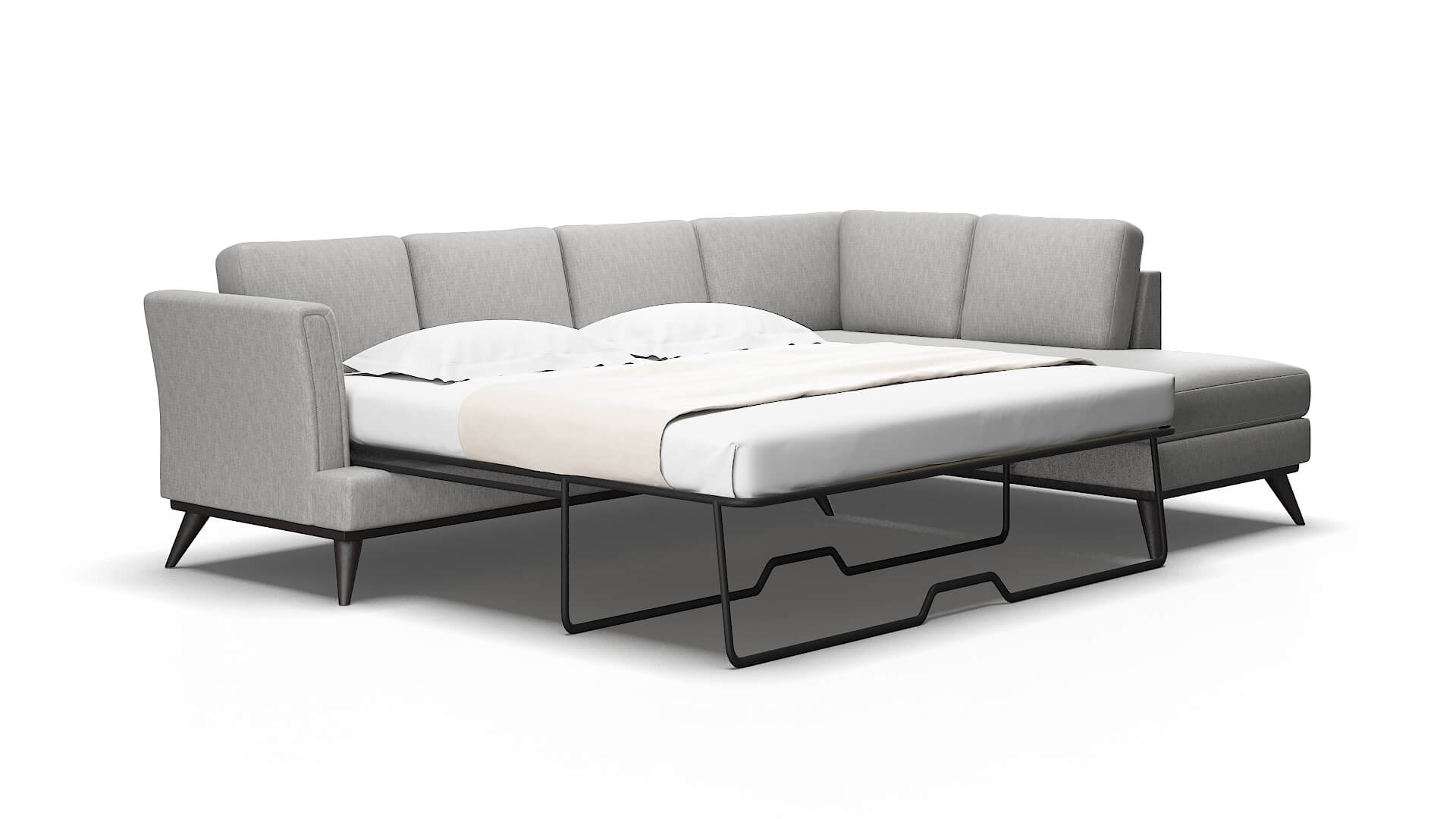 Antalya Bungalow graphite Panel sleeper Espresso Legs  2