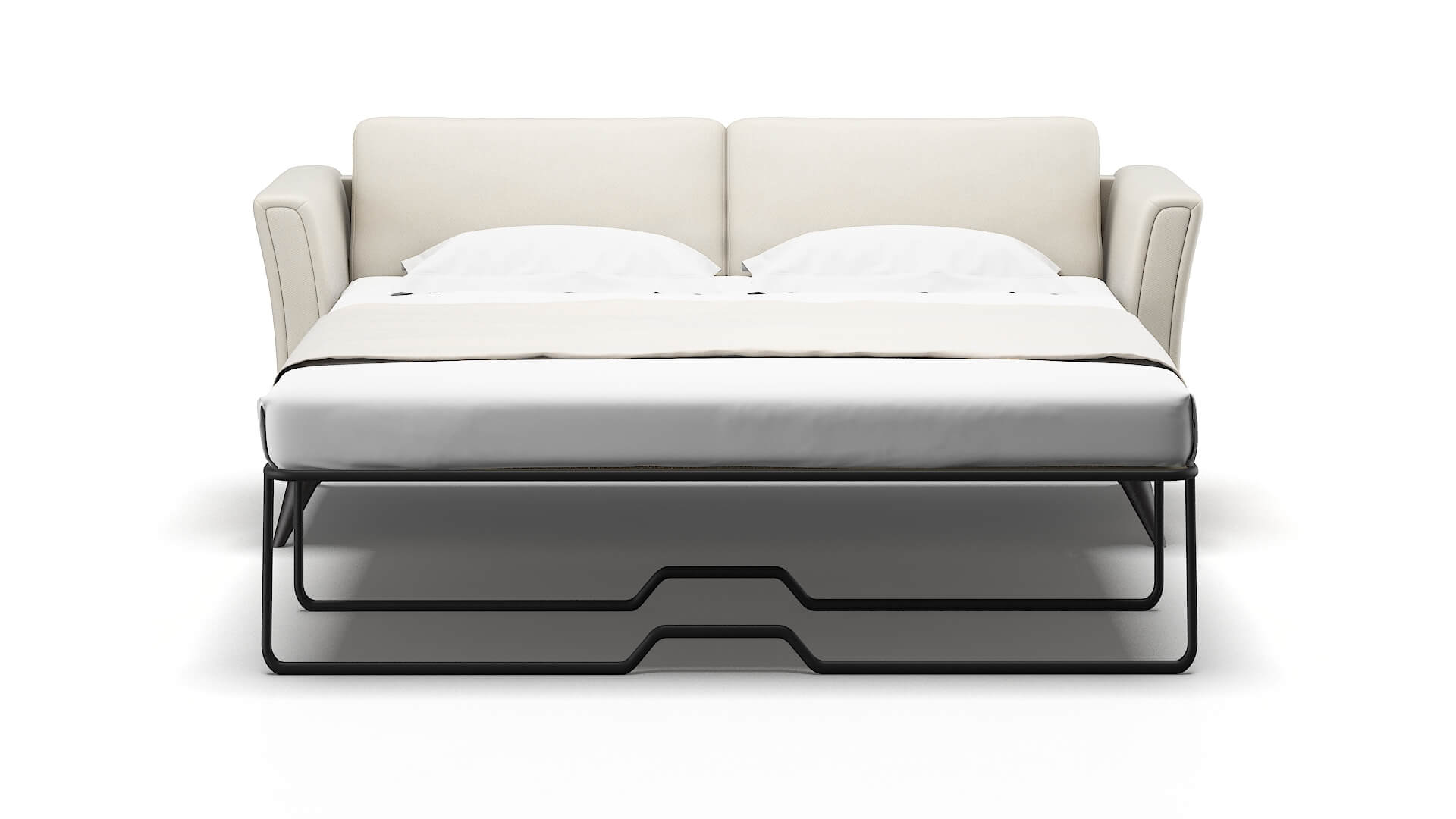 Antalya Bungalow Ivory Sofa Sleeper Espresso legs 1