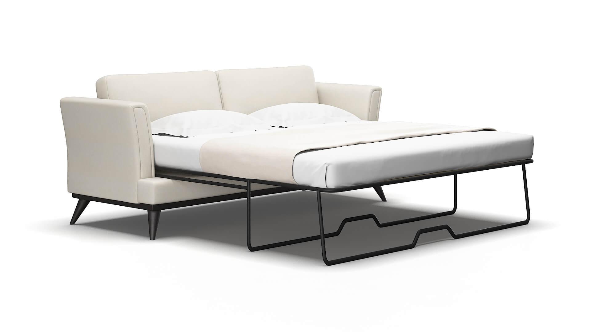 Antalya Bungalow ivory Sofa sleeper Espresso Legs  2