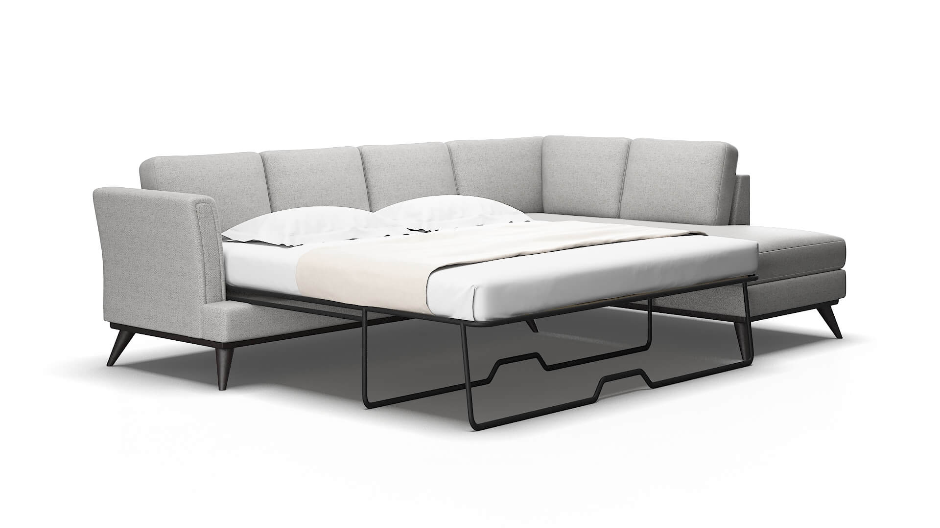 Antalya Catalina silver Panel sleeper Espresso Legs  2