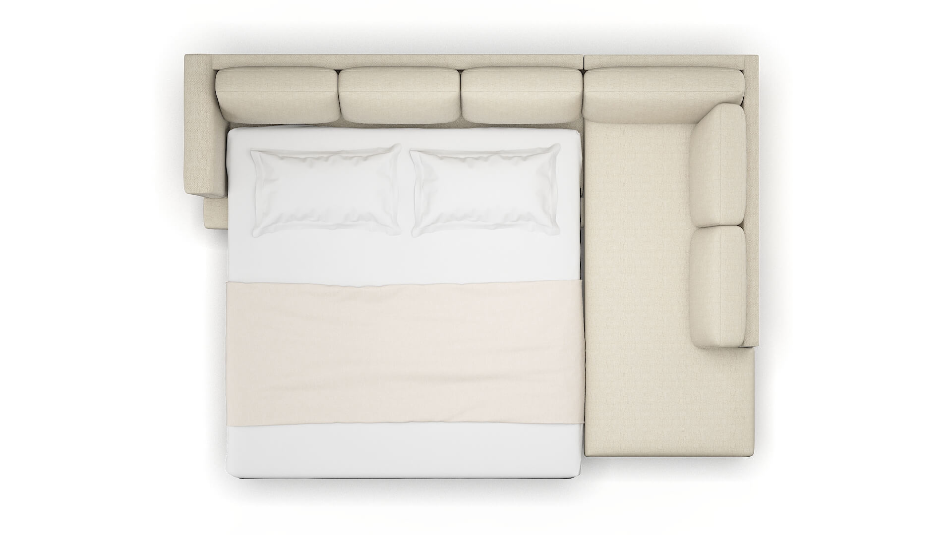 Antalya Catalina Wheat Panel Sleeper Espresso legs 3